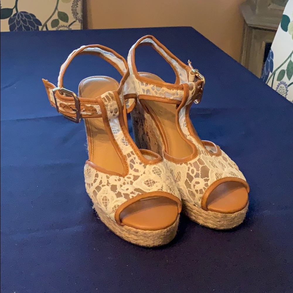 Lace espadrilles
